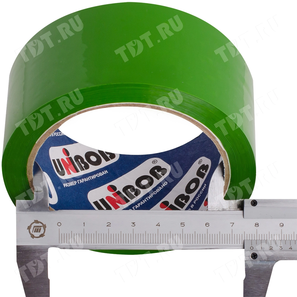 Клейкая лента зеленая Unibob®, 48мм*66м*45мкм