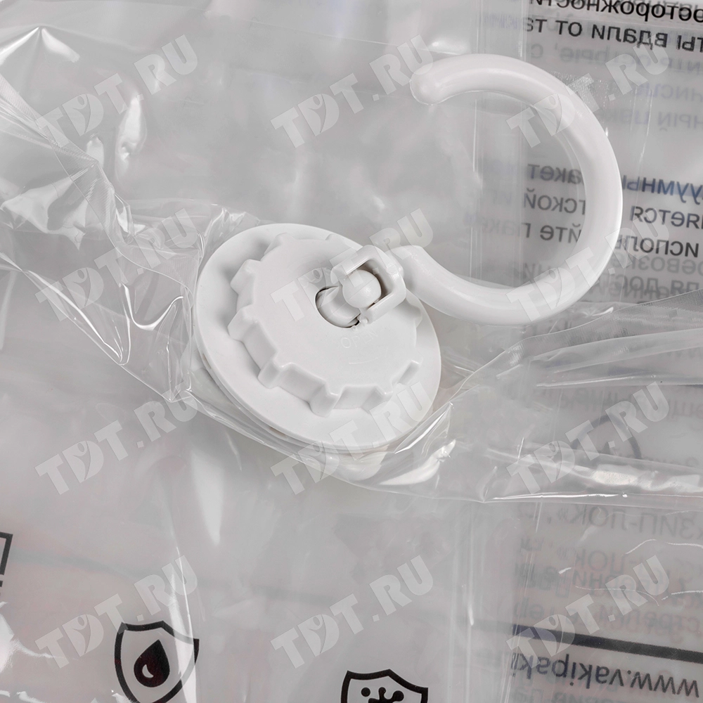 Вакуумный пакет для одежды с крюком для вешалки, 70*145 см