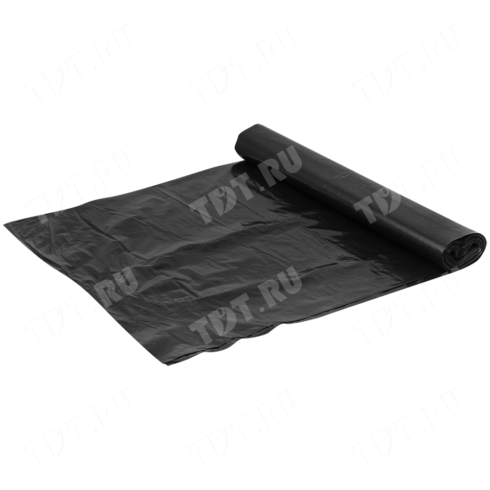 Мусорные мешки ПВД 120 литров, 70*110 см, 10 шт./рулон