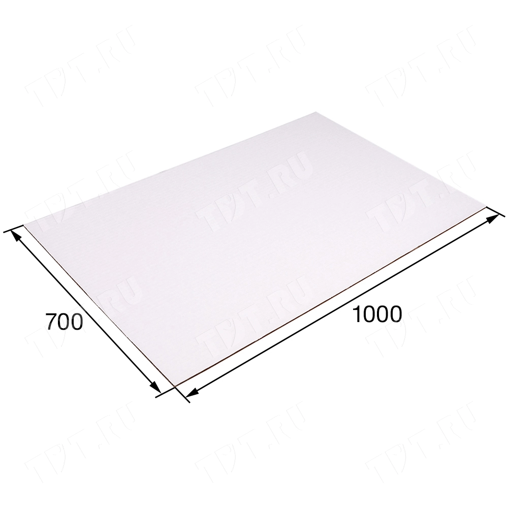 Лист микрогофрокартона T11, бело-бурый, 1000*700 мм