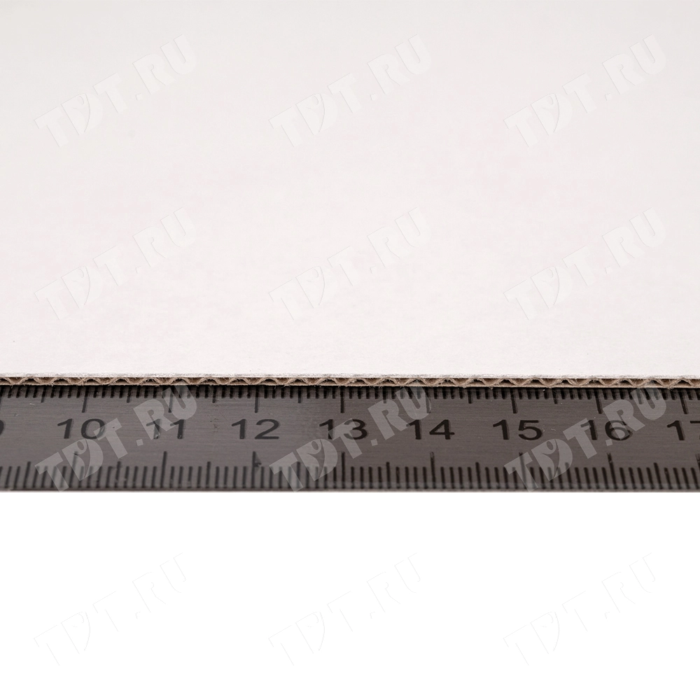 Лист микрогофрокартона T11, бело-бурый, 1000*700 мм