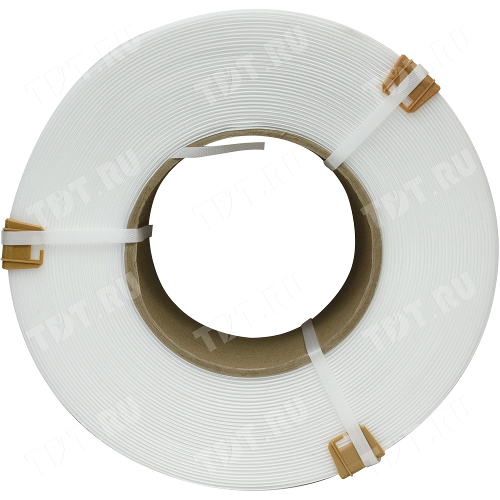 Лента полипропиленовая (ПП), 15мм*0.8мм*2000м, белая