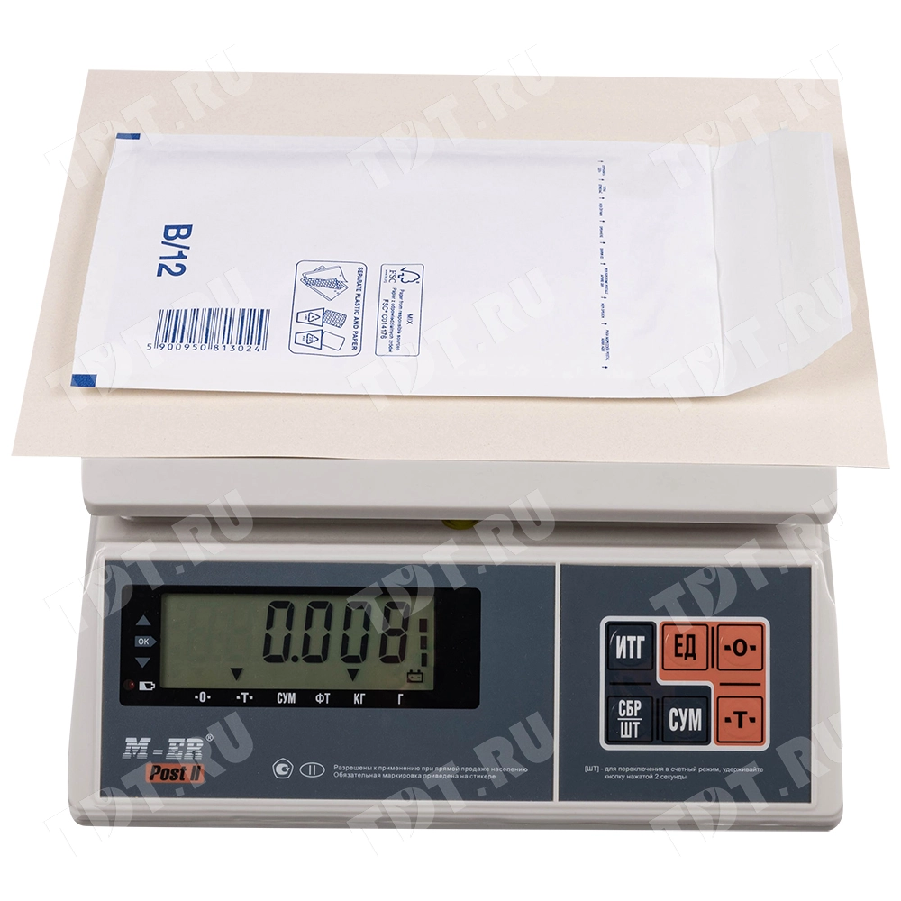 Белый крафт пакет с прослойкой, 14*22 см, B-12 (В/00)