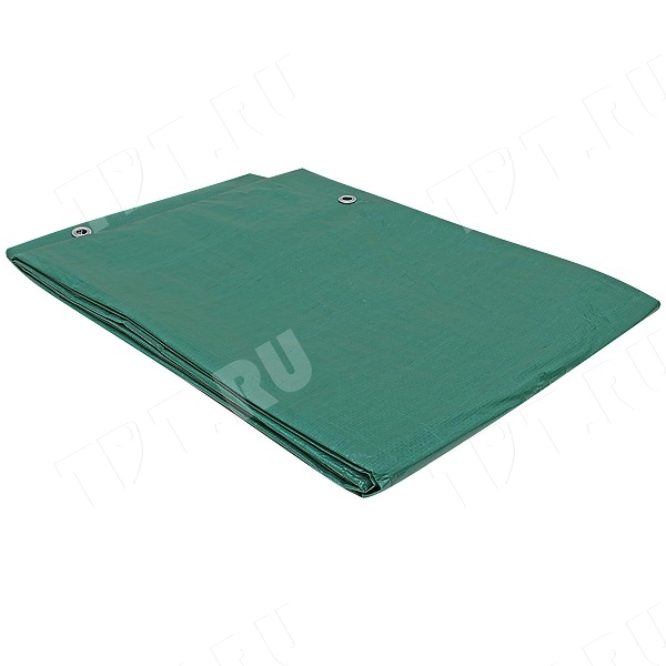 Защитный тент «Тарпаулин®» с люверсами зеленый, 3*6 м, 120 г/м²