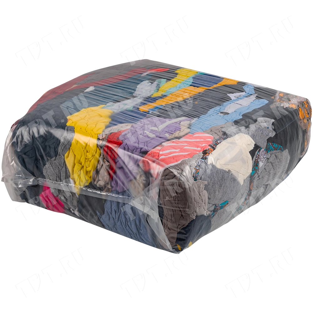 Трикотажная ветошь, цветная, 10 кг