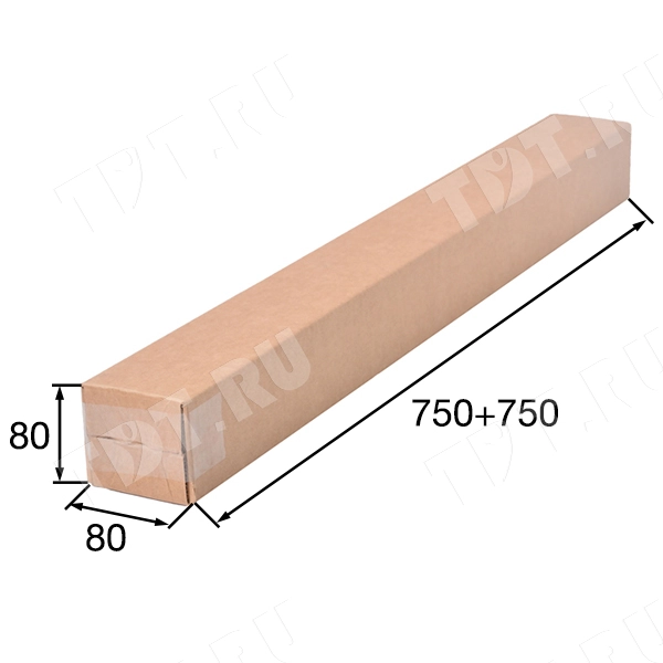 Телескопический короб, 80*80*750+750 мм
