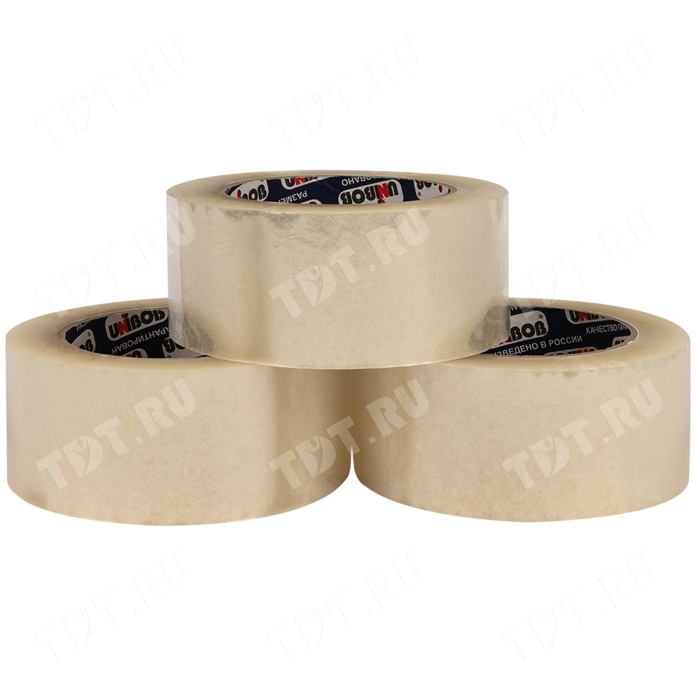Клейкая лента прозрачная Unibob®, 48мм*132м*45мкм