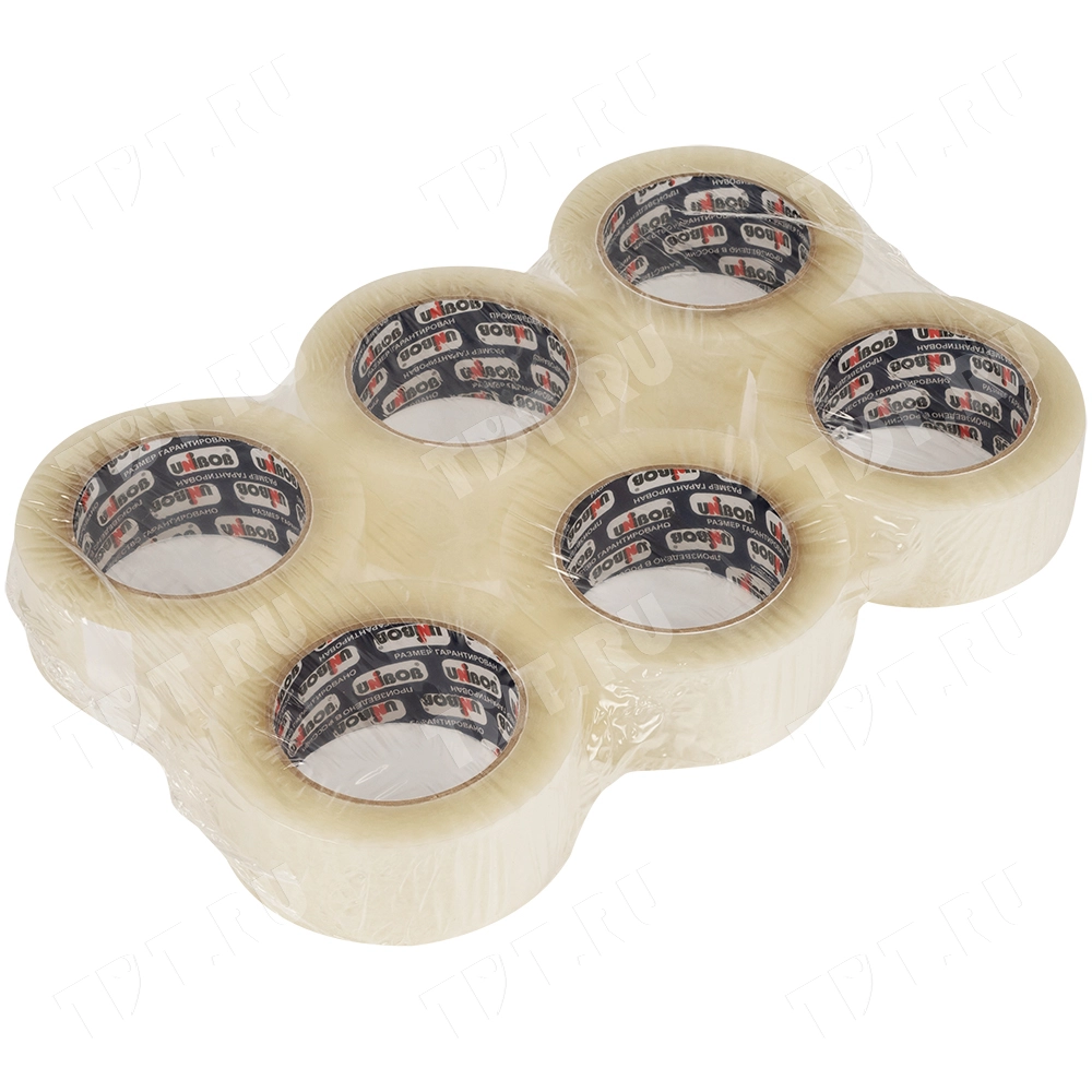 Клейкая лента прозрачная Unibob®, 48мм*132м*45мкм