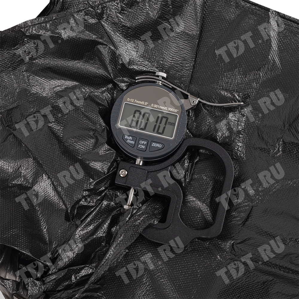 Черный пакет майка ПНД, 25+12*45см, 9 мкм, 100шт.