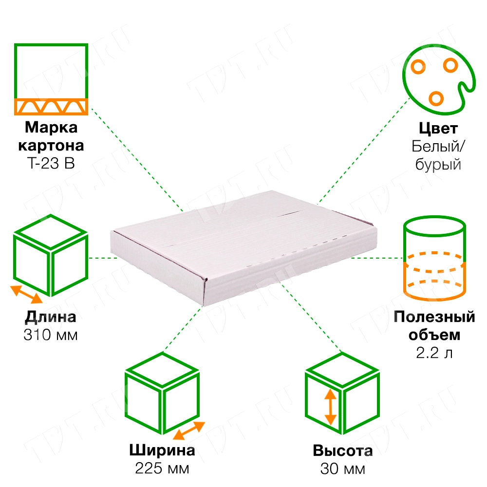 Книжный лоток №4, 310*225*30 мм