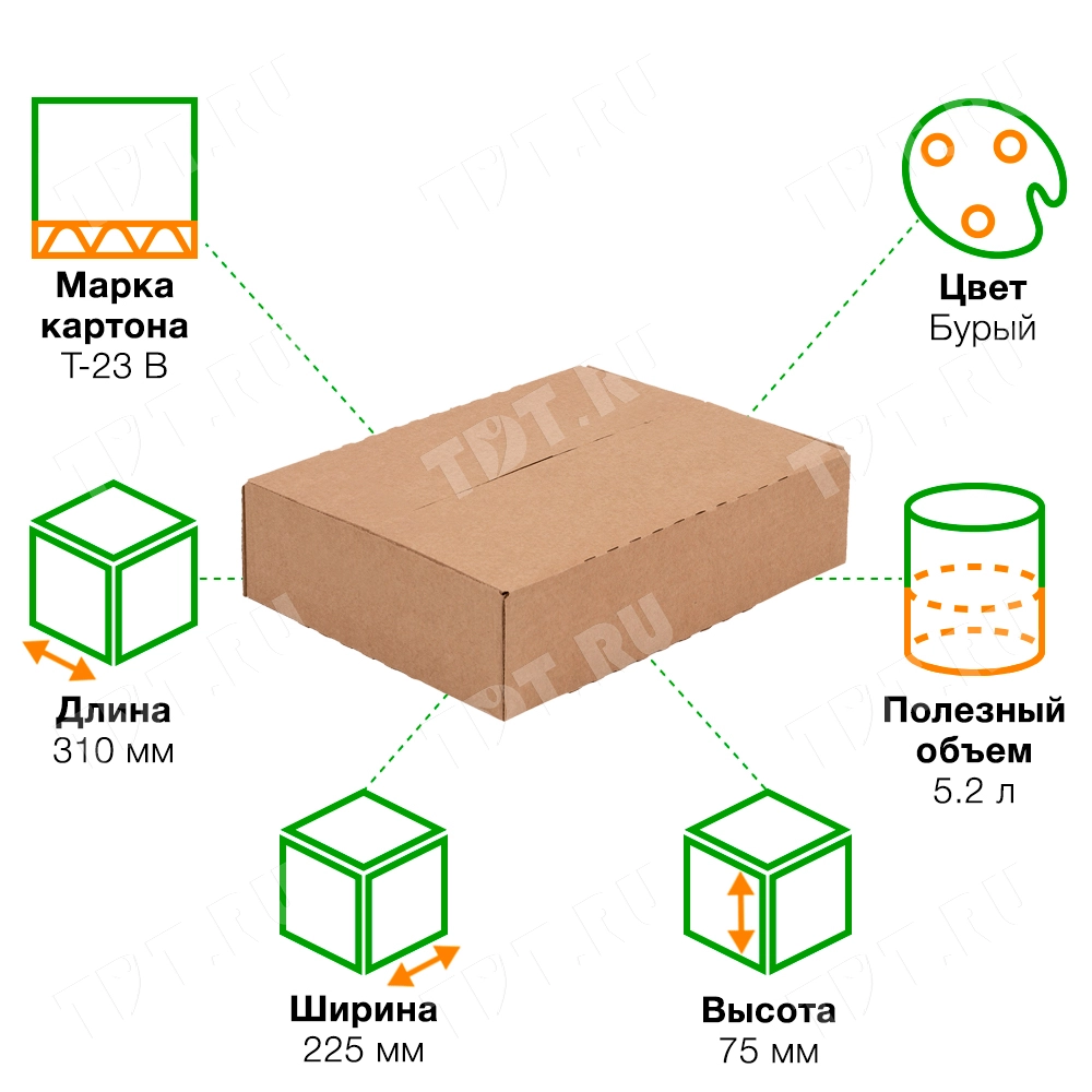 Книжный лоток №5, 310*225*75 мм