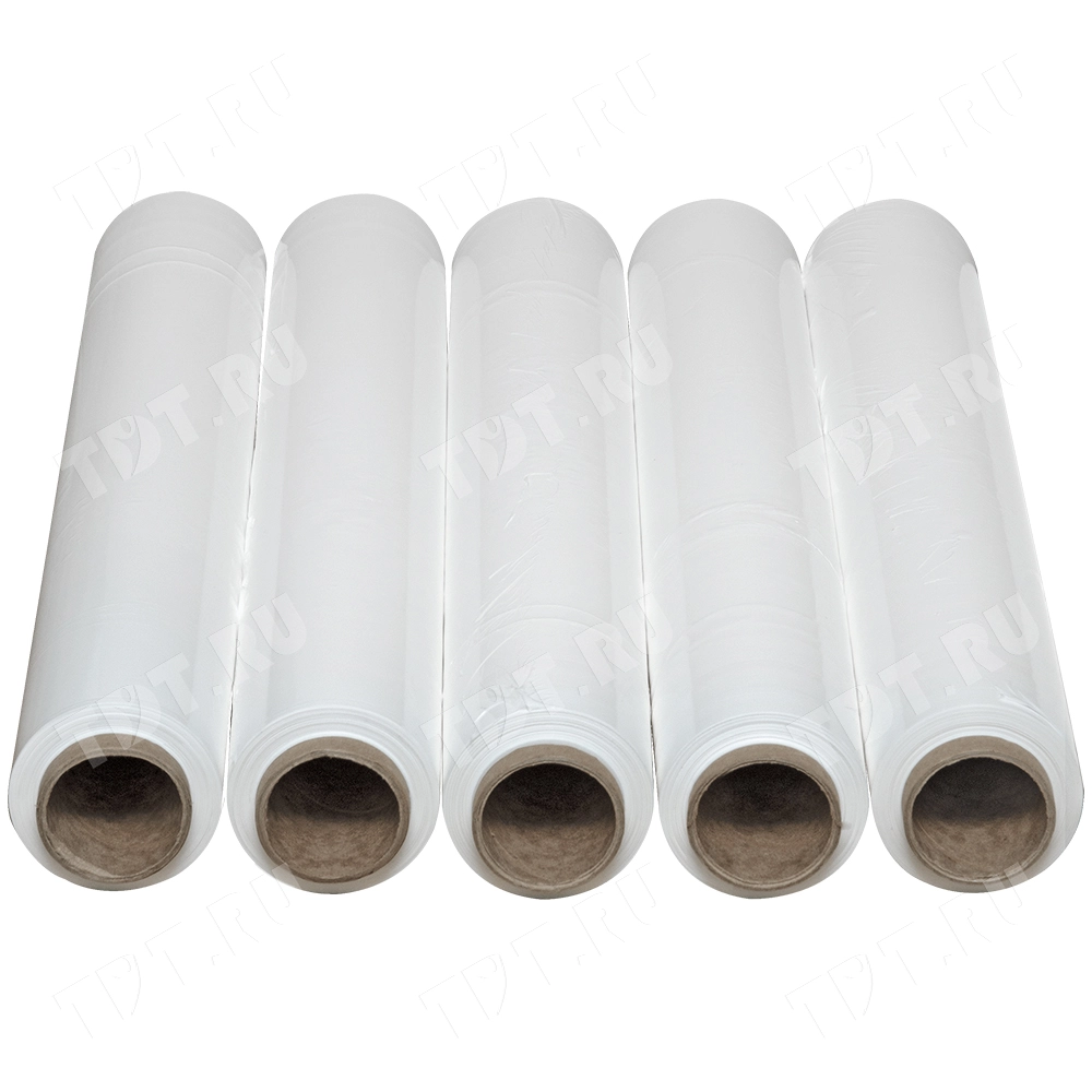 Стрейч пленка белая в рулоне, 500 мм, 23 мкм, 1.2 кг, 1 сорт