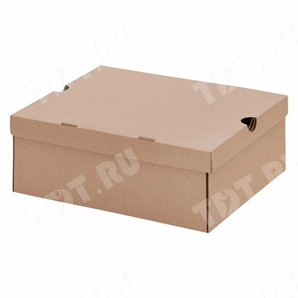 Бурая обувная коробка №75/1, 300*240*120 мм