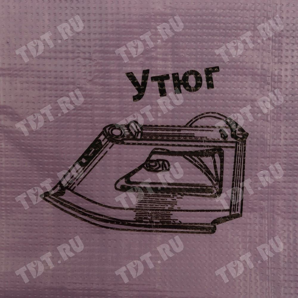 Пакет майка ПНД «Электроника» фиолетовый, 36+20*56см, 15 мкм, 50шт.