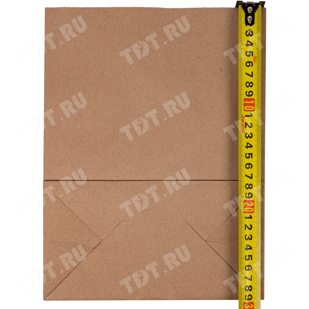 Крафт пакет без ручек, 70 г/м², 22*12*29 см