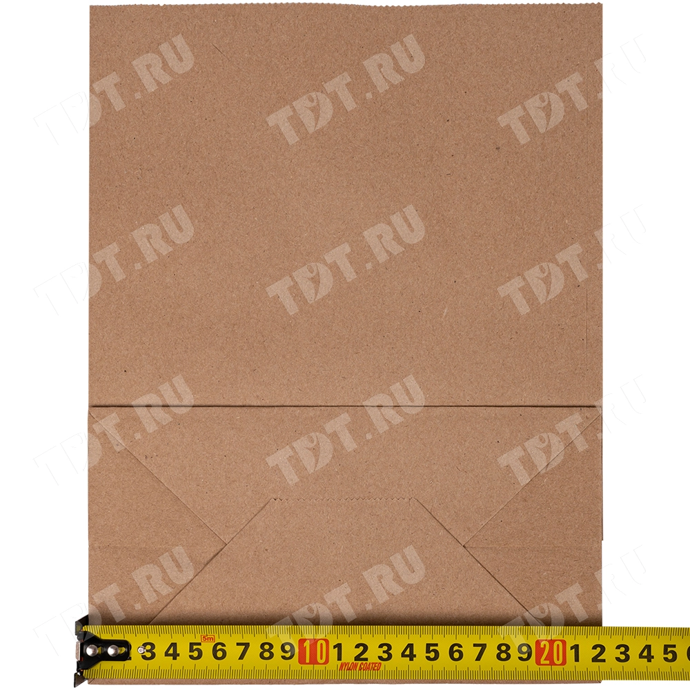Крафт пакет без ручек, 70 г/м², 22*12*29 см