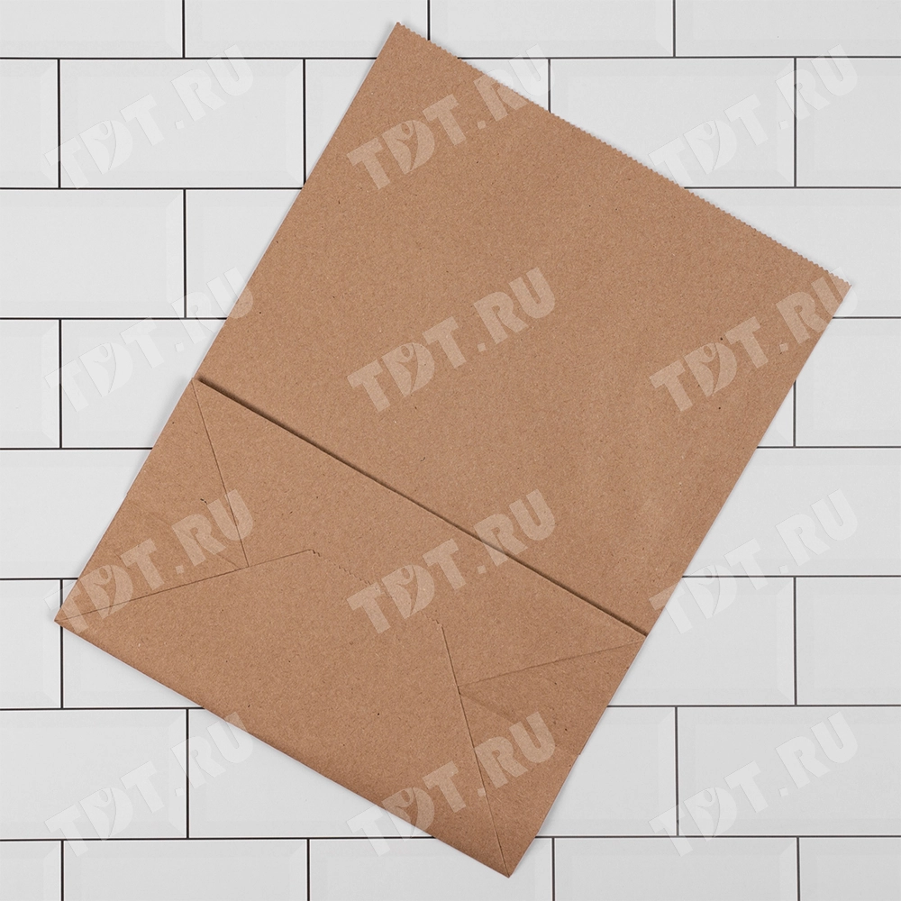 Крафт пакет без ручек, 70 г/м², 22*12*29 см