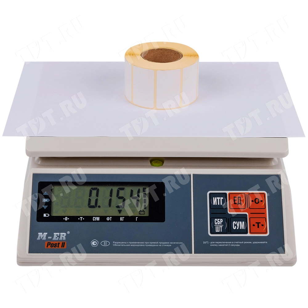 Термоэтикетки самоклеющиеся ЭКО 43*25 мм, втулка 40 мм, 1000 шт./рол.