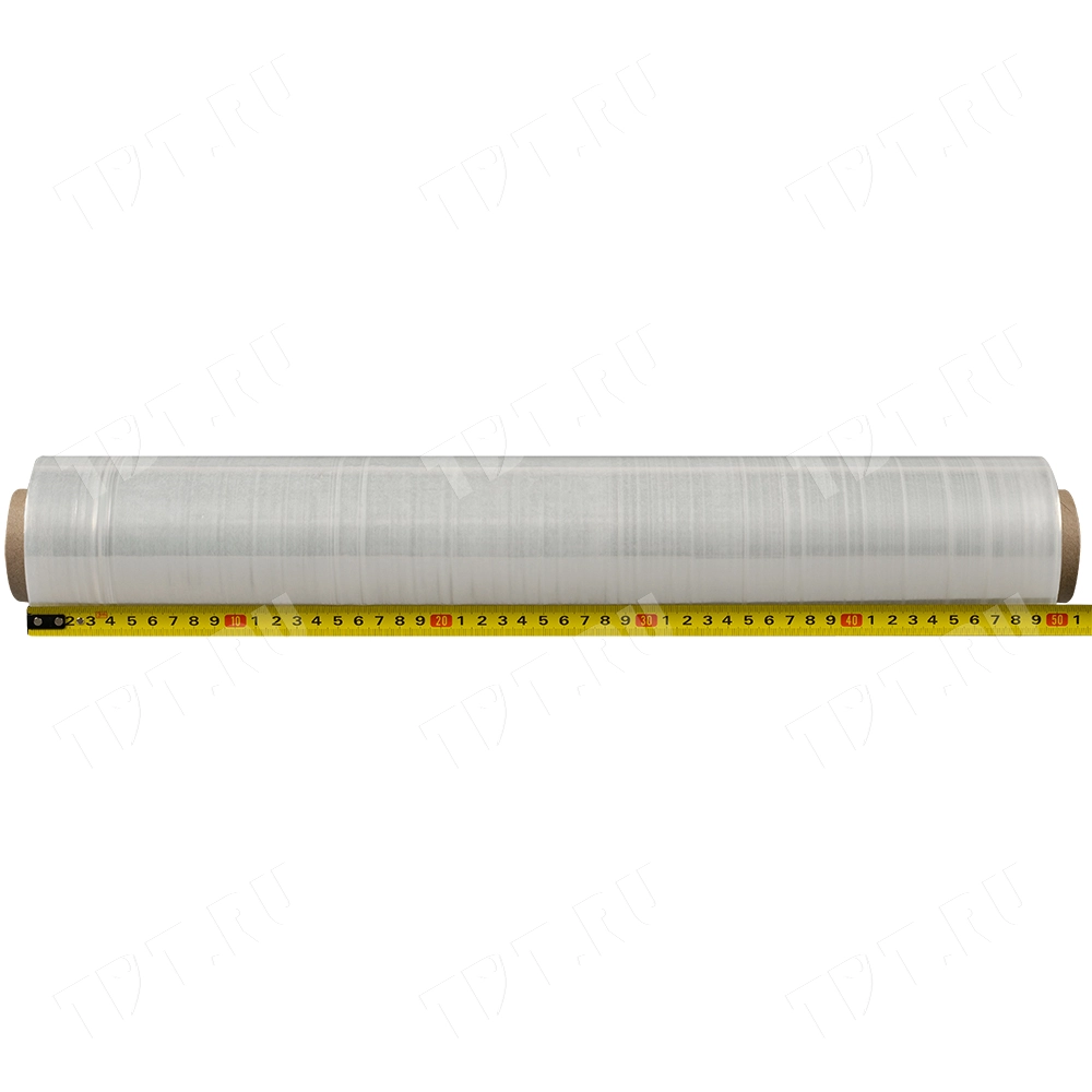 Стрейч пленка прозрачная в рулоне, 500 мм, 20 мкм, 2.2 кг, 1 сорт
