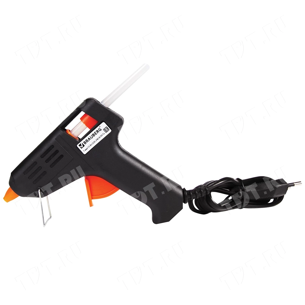 Клеевой пистолет горячего плавления Brauberg, 0.7см, 15W