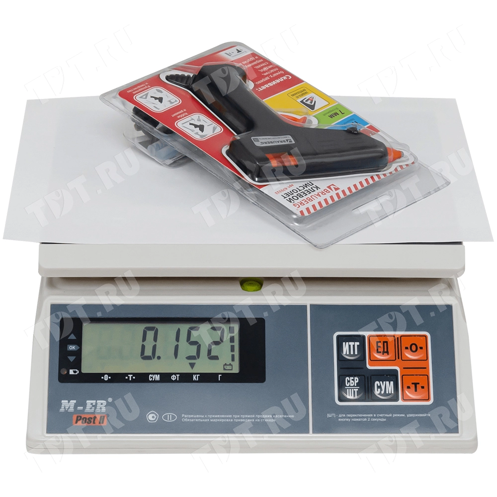 Клеевой пистолет горячего плавления Brauberg, 0.7см, 15W