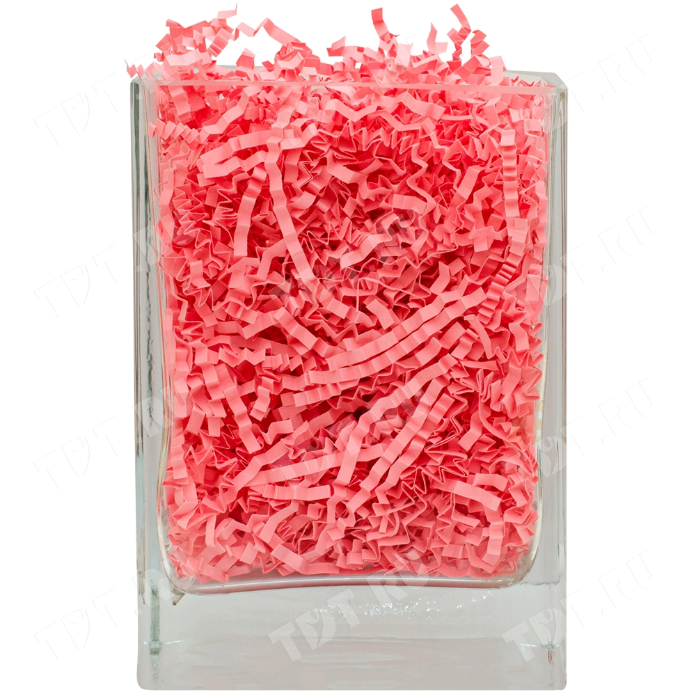Бумажный наполнитель «Розовая жемчужина», цветная бумага, розовый, 1 кг