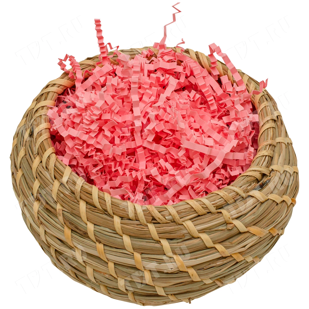 Бумажный наполнитель «Розовая жемчужина», цветная бумага, розовый, 1 кг