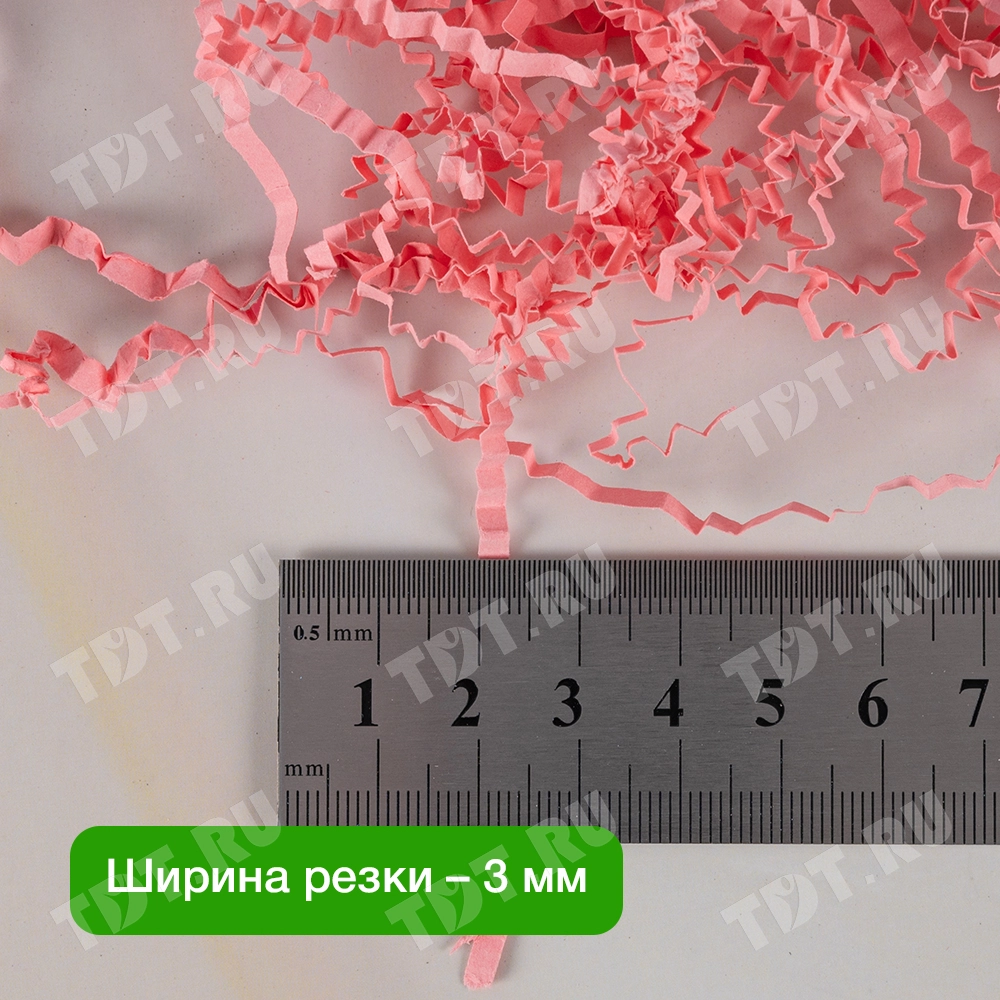 Бумажный наполнитель «Розовая жемчужина», цветная бумага, розовый, 1 кг