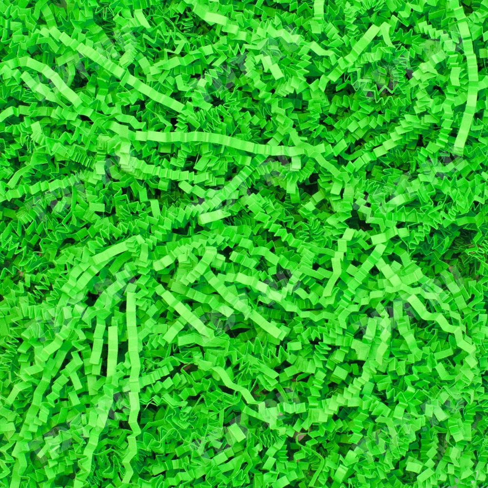 Бумажный наполнитель «Ярко-зеленый», цветная бумага, 1 кг