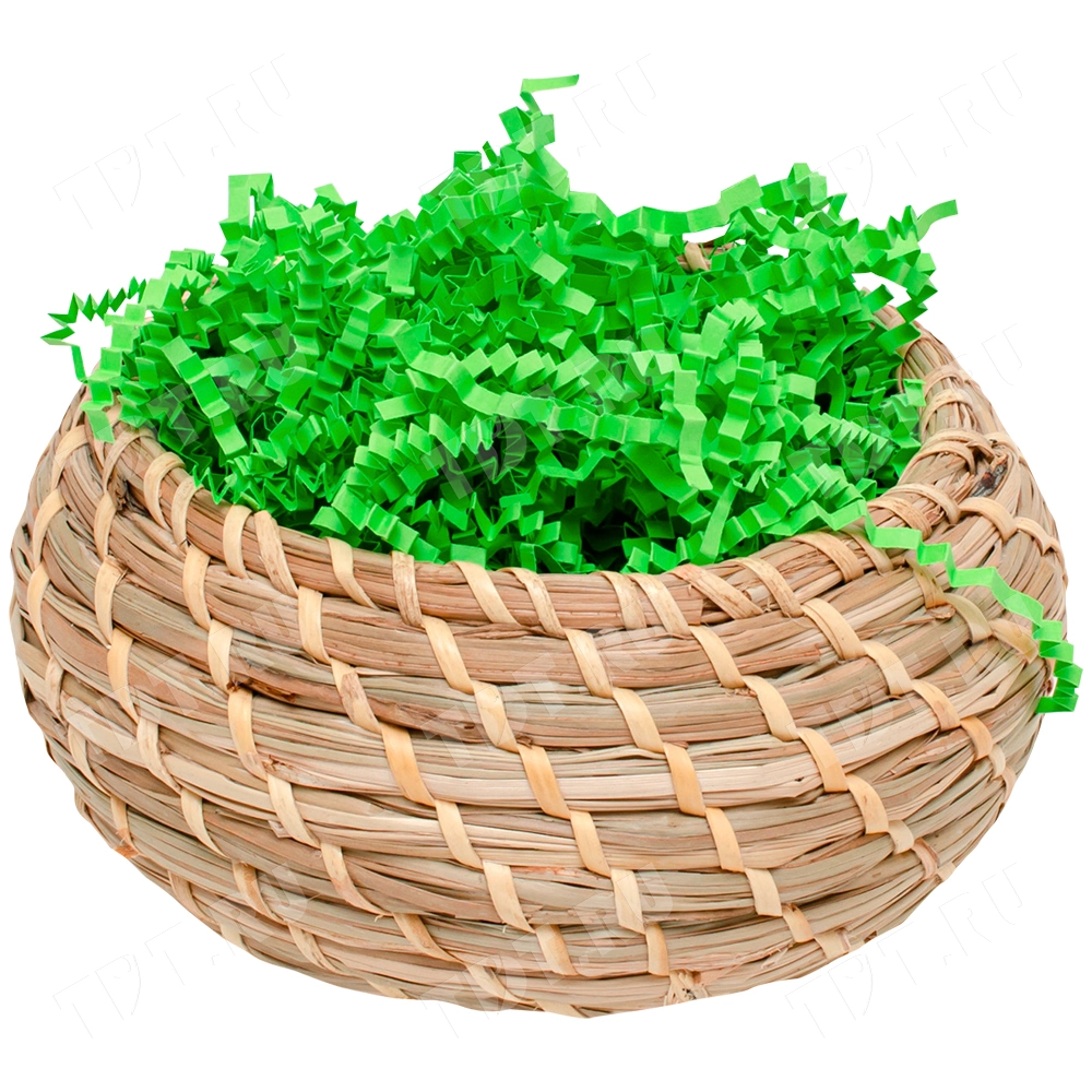 Бумажный наполнитель «Ярко-зеленый», цветная бумага, 1 кг