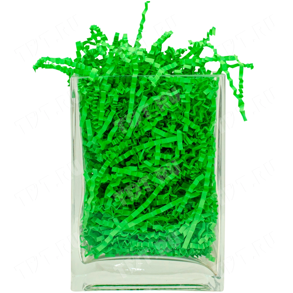 Бумажный наполнитель «Ярко-зеленый», цветная бумага, 1 кг