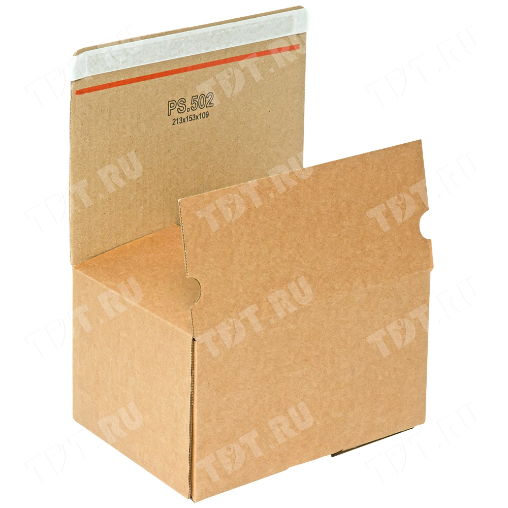Почтовый короб PS.502 с клеевым клапаном, 213*153*109 мм, Т-23 В