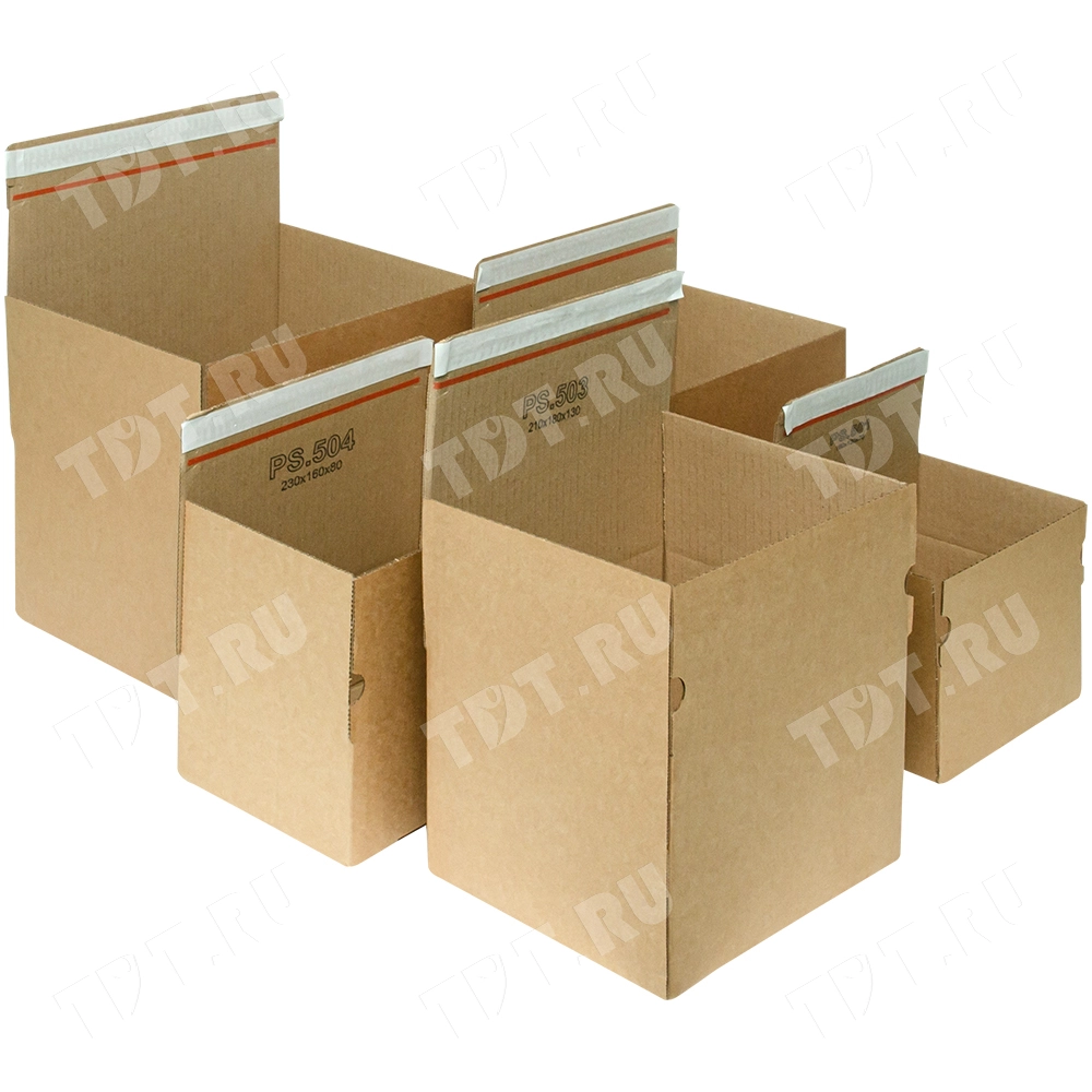 Почтовый короб PS.505 с клеевым клапаном, 260*220*130 мм, Т-23 В