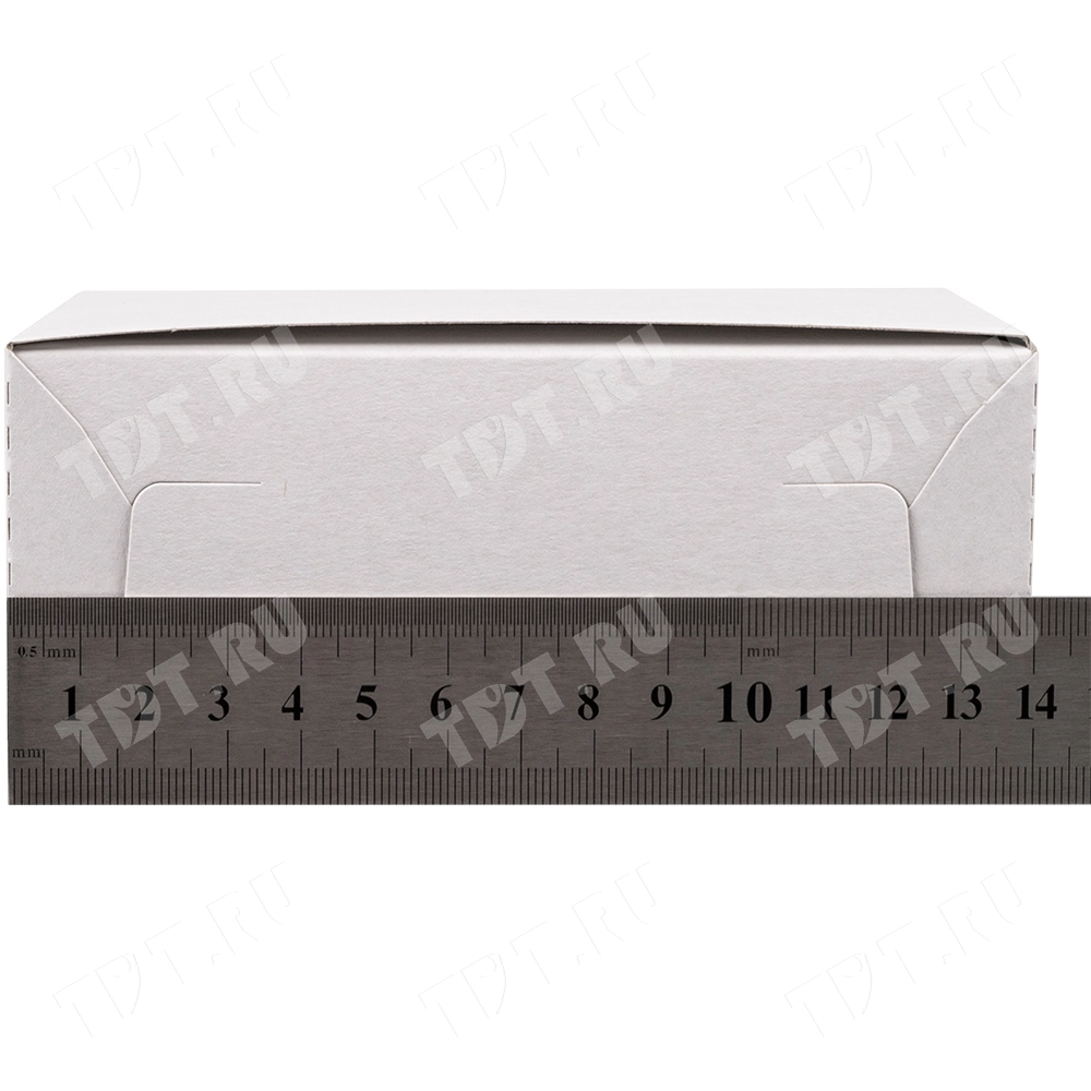 Коробка крафт кондитерская, беленая, 140*140*60 мм