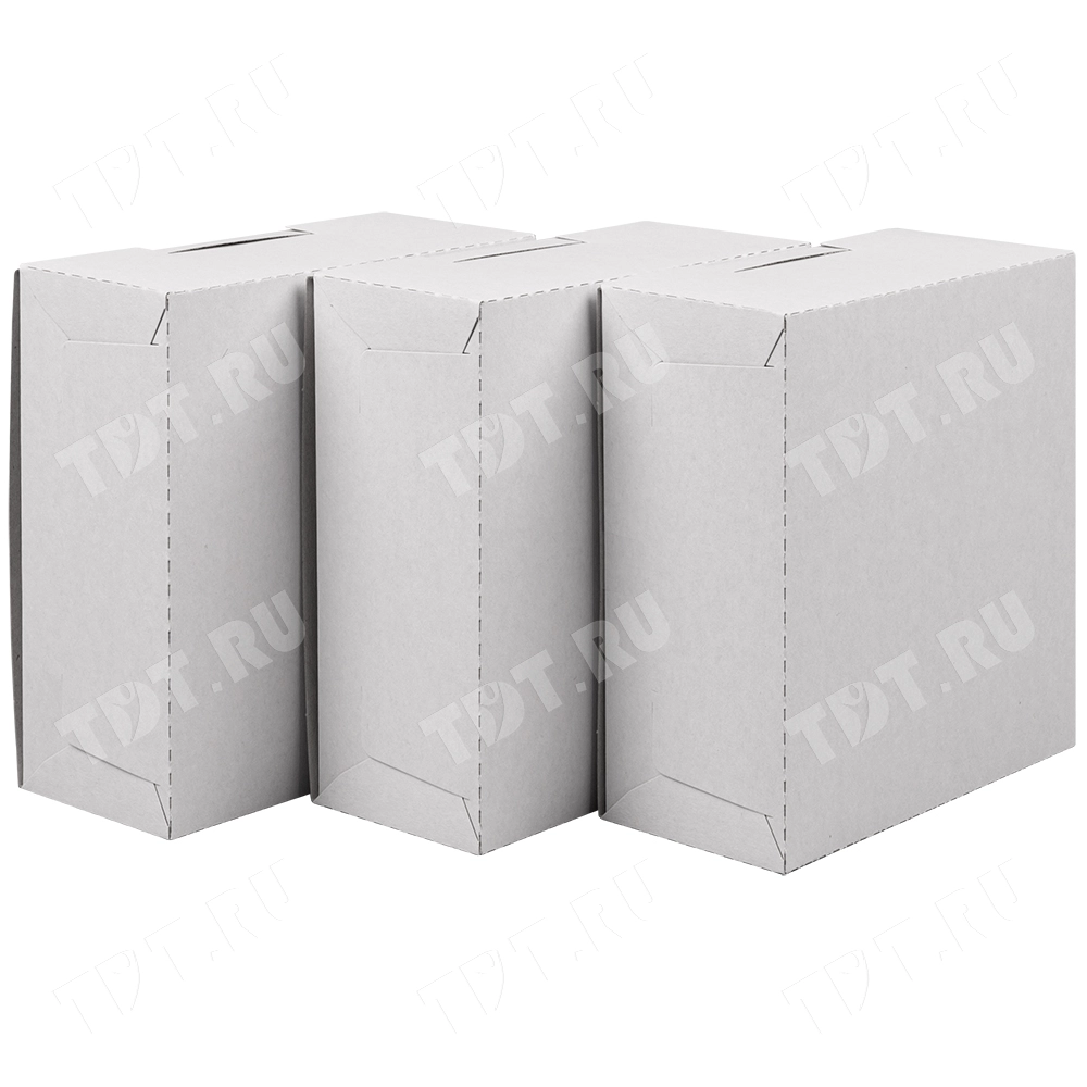 Коробка крафт кондитерская, беленая, 140*140*60 мм