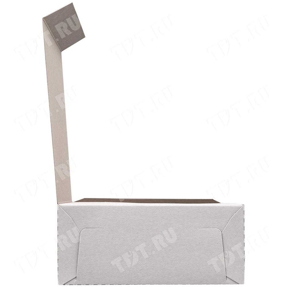 Коробка крафт кондитерская, беленая, 140*140*60 мм