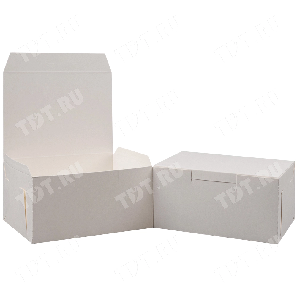 Коробка крафт кондитерская, беленая, 150*110*75 мм