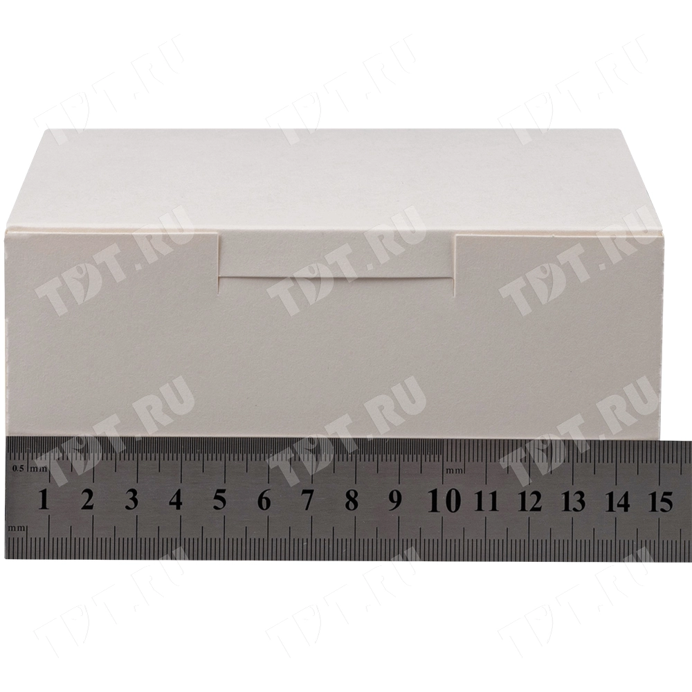 Коробка крафт кондитерская, беленая, 150*110*75 мм