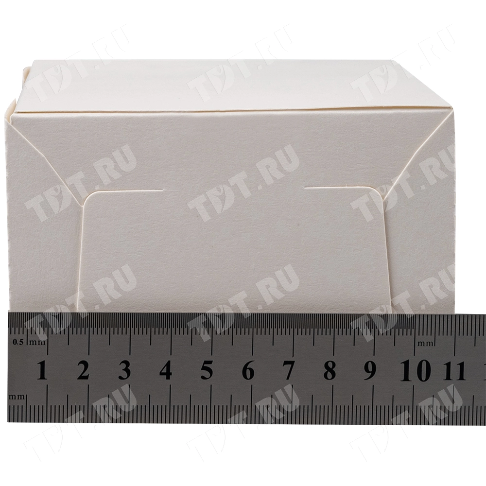 Коробка крафт кондитерская, беленая, 150*110*75 мм
