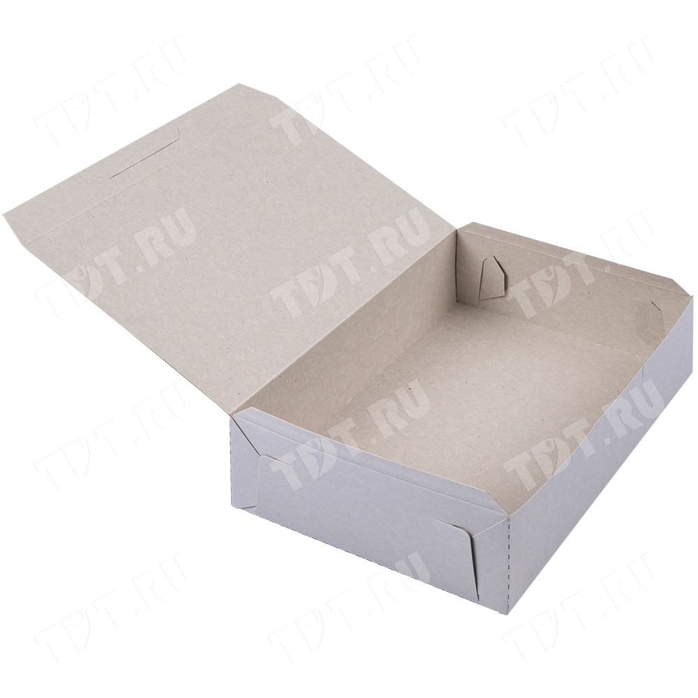 Коробка крафт кондитерская, беленая, 215*150*60 мм