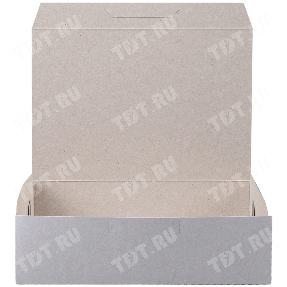 Коробка крафт кондитерская, беленая, 215*150*60 мм