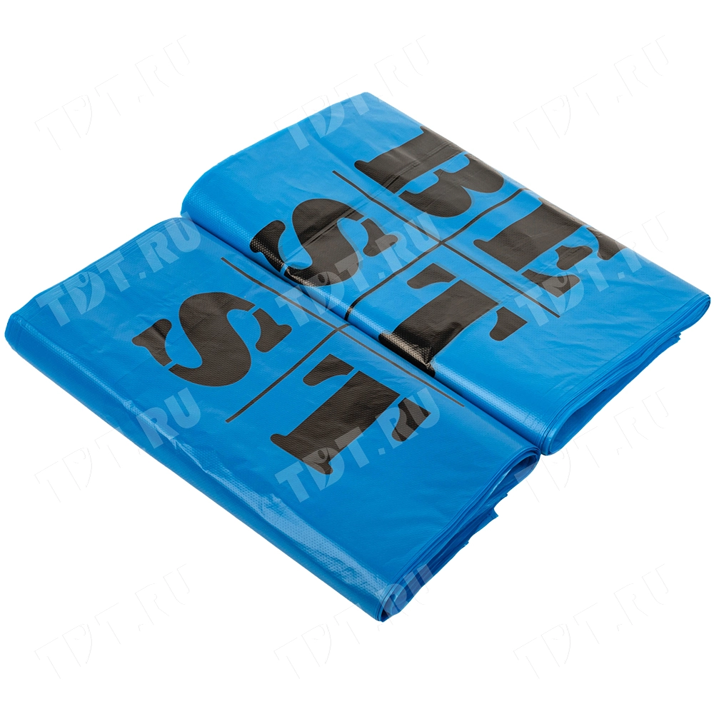 Пакет майка ПНД «Best» синий, зелёный, 31+17*55см, 30 мкм, 100шт.