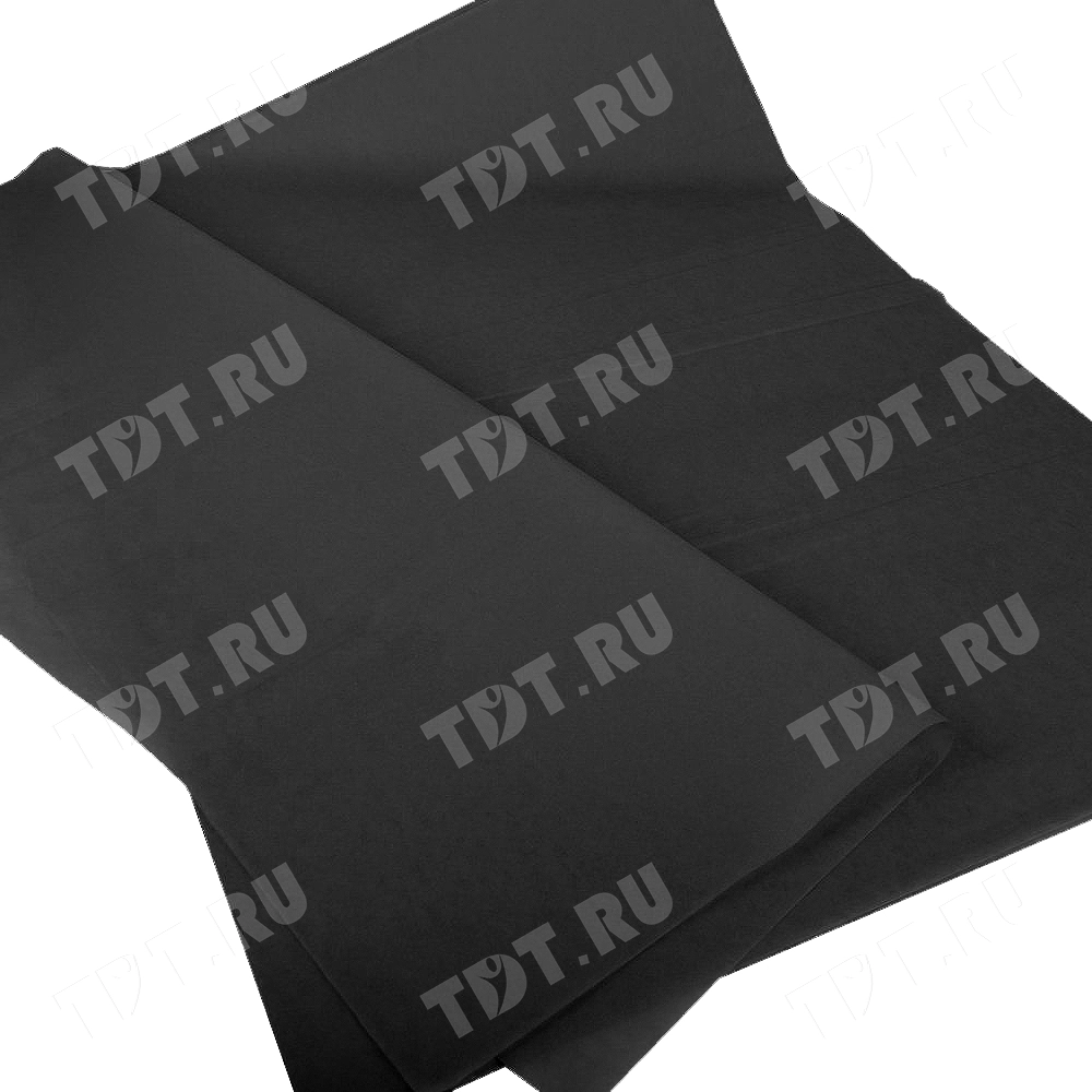 Бумага тишью упаковочная, черная, 50*66 см, 20 г/м², 10 листов