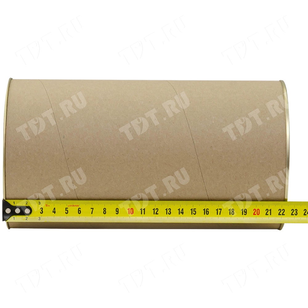 Картонный тубус с жестяной крышкой, 120*220 мм