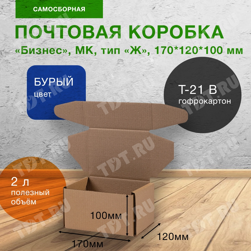 Почтовый короб «Бизнес», МК, тип «Ж», 170*120*100 мм, T-21 В
