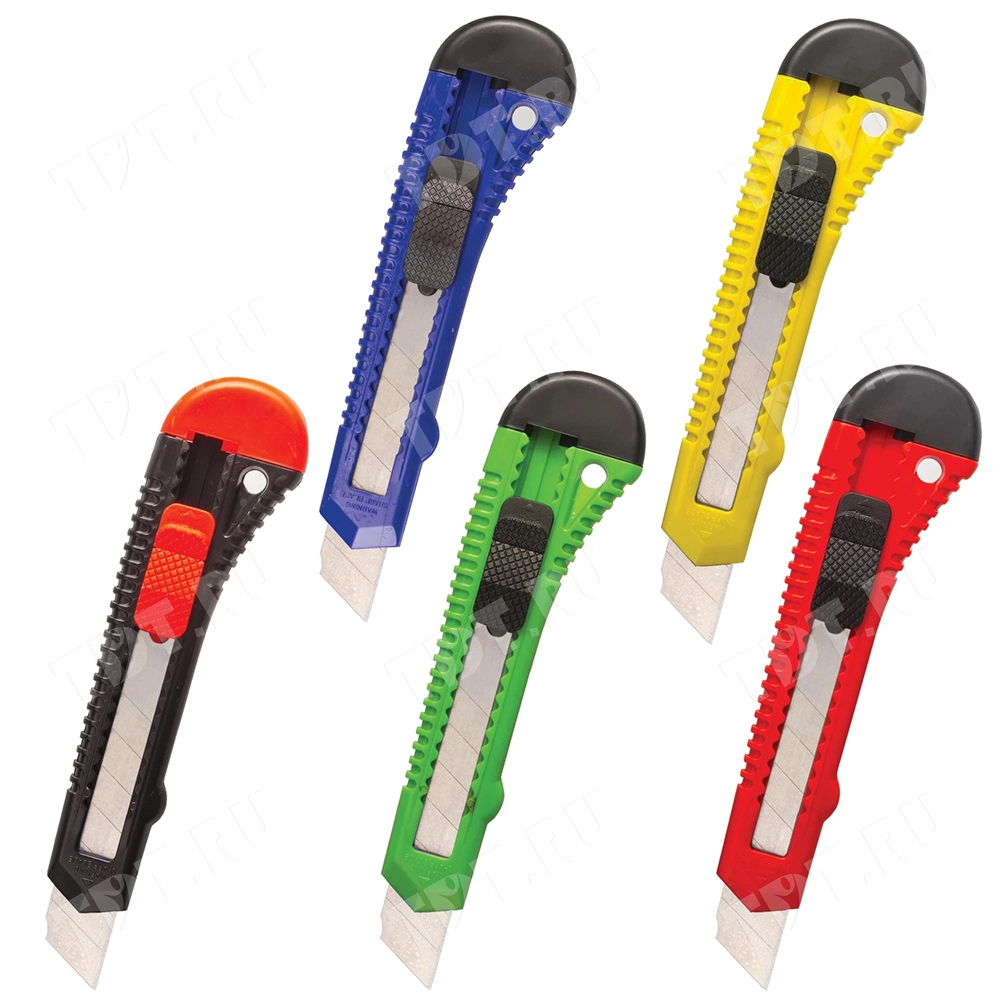 Нож канцелярский STAFF, ассорти, 18 мм