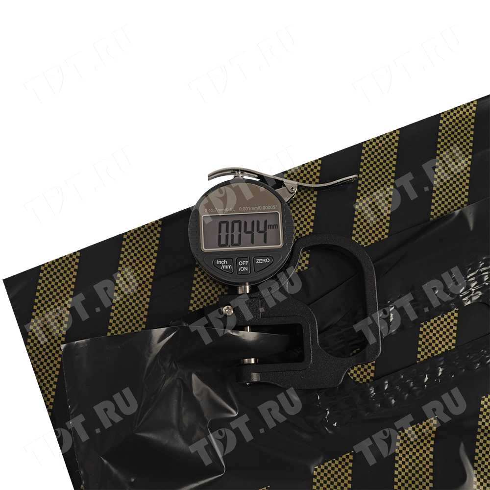 Пакет ПВД с вырубной ручкой «Полоса», 40*48+3 см, 45 мкм, 50 шт./уп.