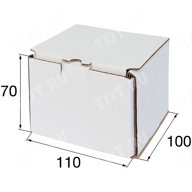 Коробка №199/1 (премиум), беленая, 110*100*70 мм, Е-22
