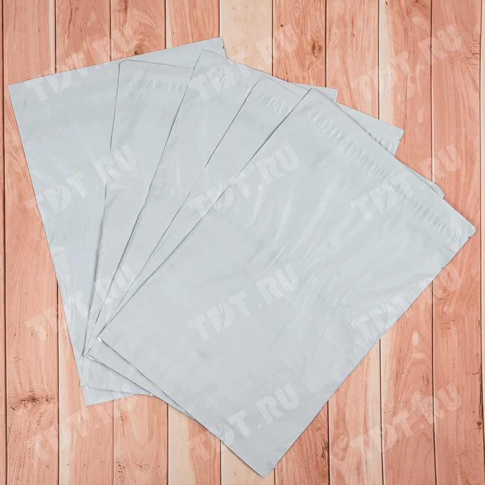 Курьер-пакет белый без печати, с карманом, 150*220+30 мм, 50 мкм, 1 шт.