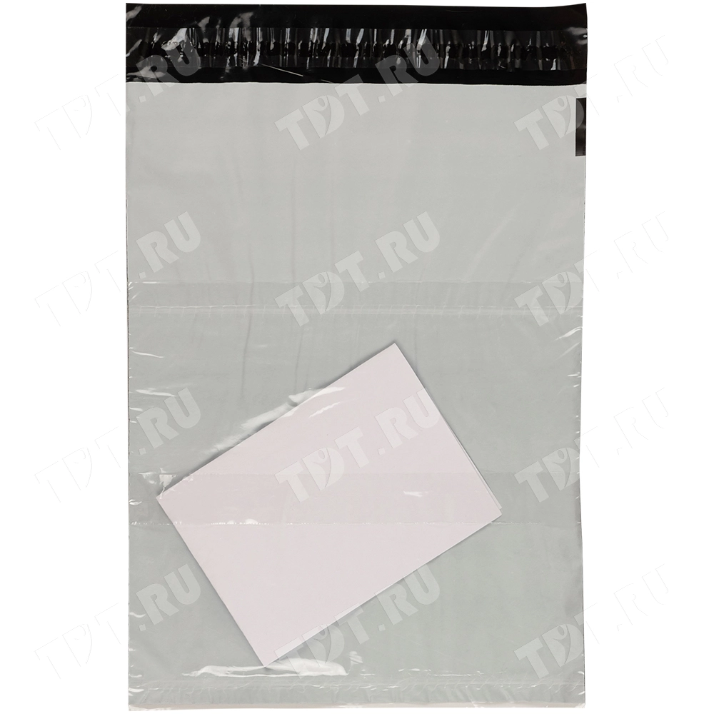 Курьер-пакет белый без печати, с карманом, 150*220+30 мм, 50 мкм, 1 шт.